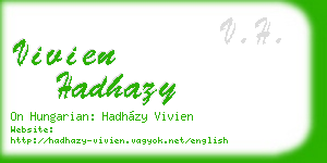 vivien hadhazy business card